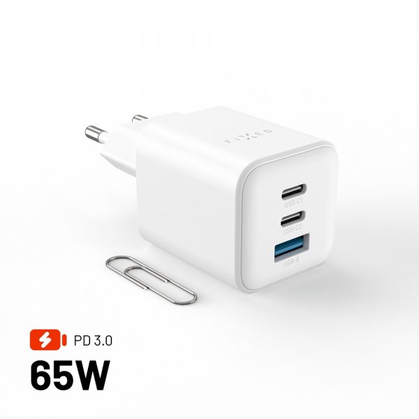 Fixed Oplader Mini PD 65W GaN USB-A & USB-C