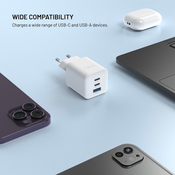 Fixed Oplader Mini PD 65W GaN USB-A & USB-C
