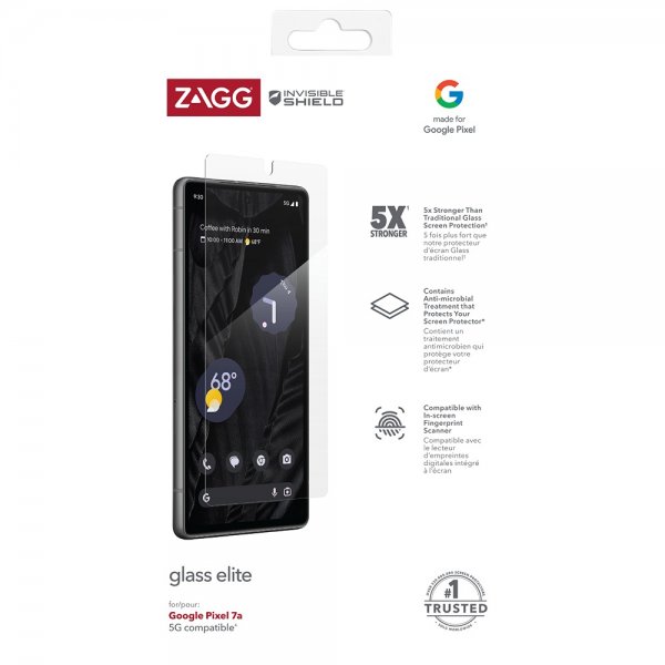 ZAGG InvisibleShield Google Pixel 7a Skærmbeskytter Glass Elite