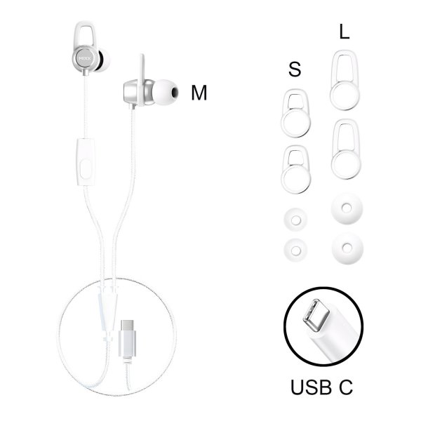 Mixx Høretelefoner med ledning SoundPort USB-C Hvid