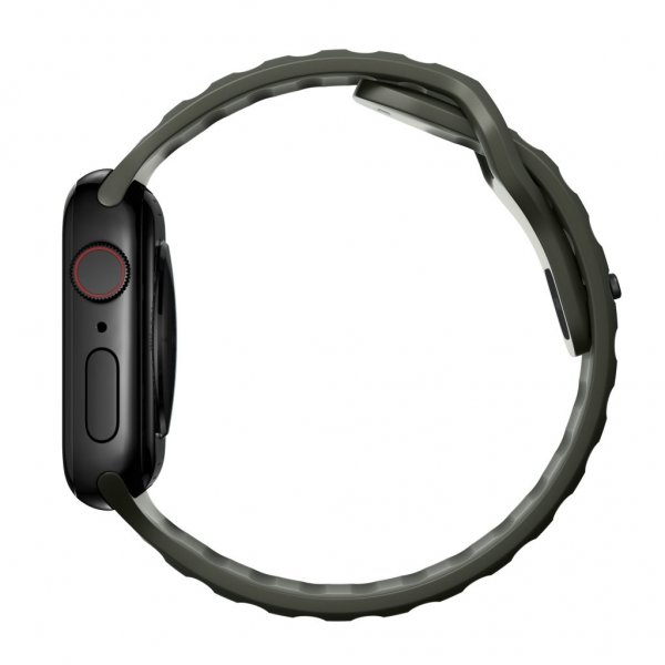 Nomad Apple Watch 44/45/46mm/Apple Watch Ultra Sportsrem Askegrøn