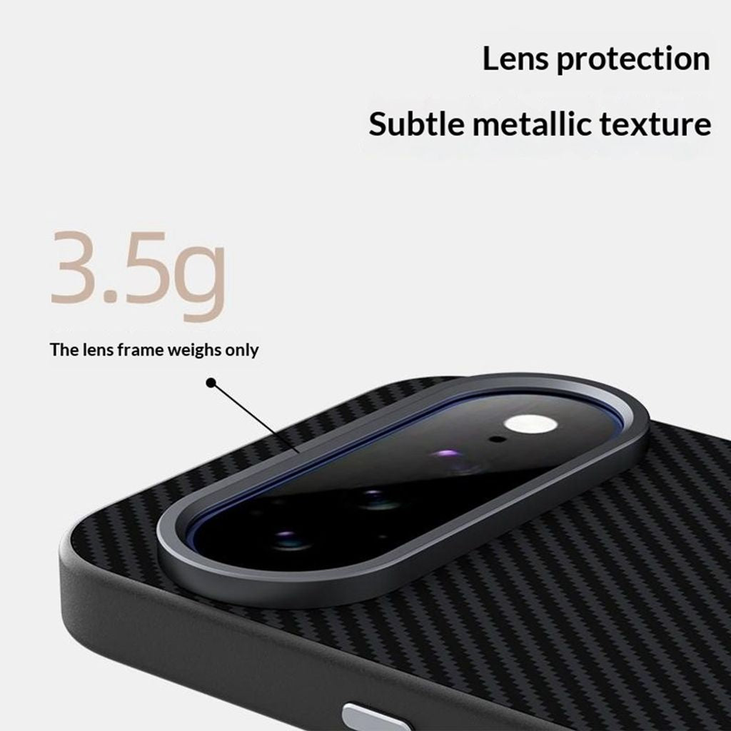 ABEEL Google Pixel 11 Cover Kulfiber tekstur MagSafe Sort