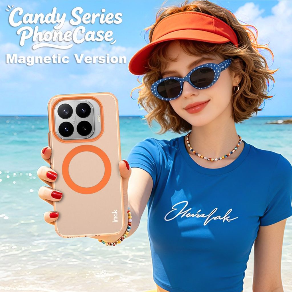 Imak Xiaomi 17T Cover Candy Color MagSafe Orange