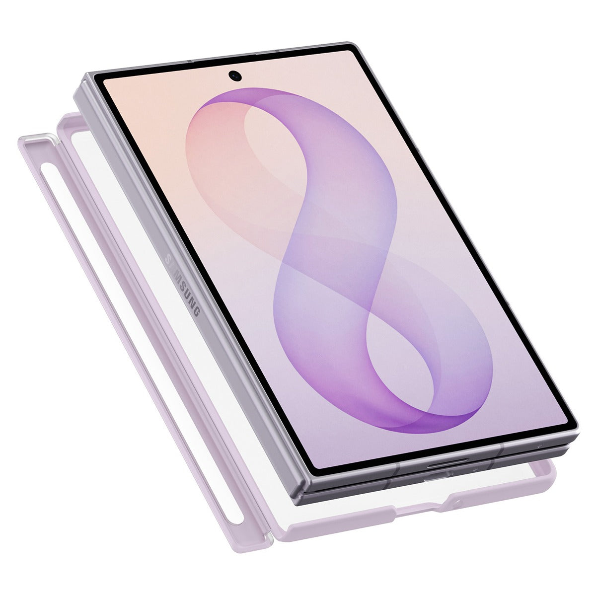 Spigen Samsung Galaxy Z Fold 8 Cover Air Skin Zero MagFit Frost Lavender