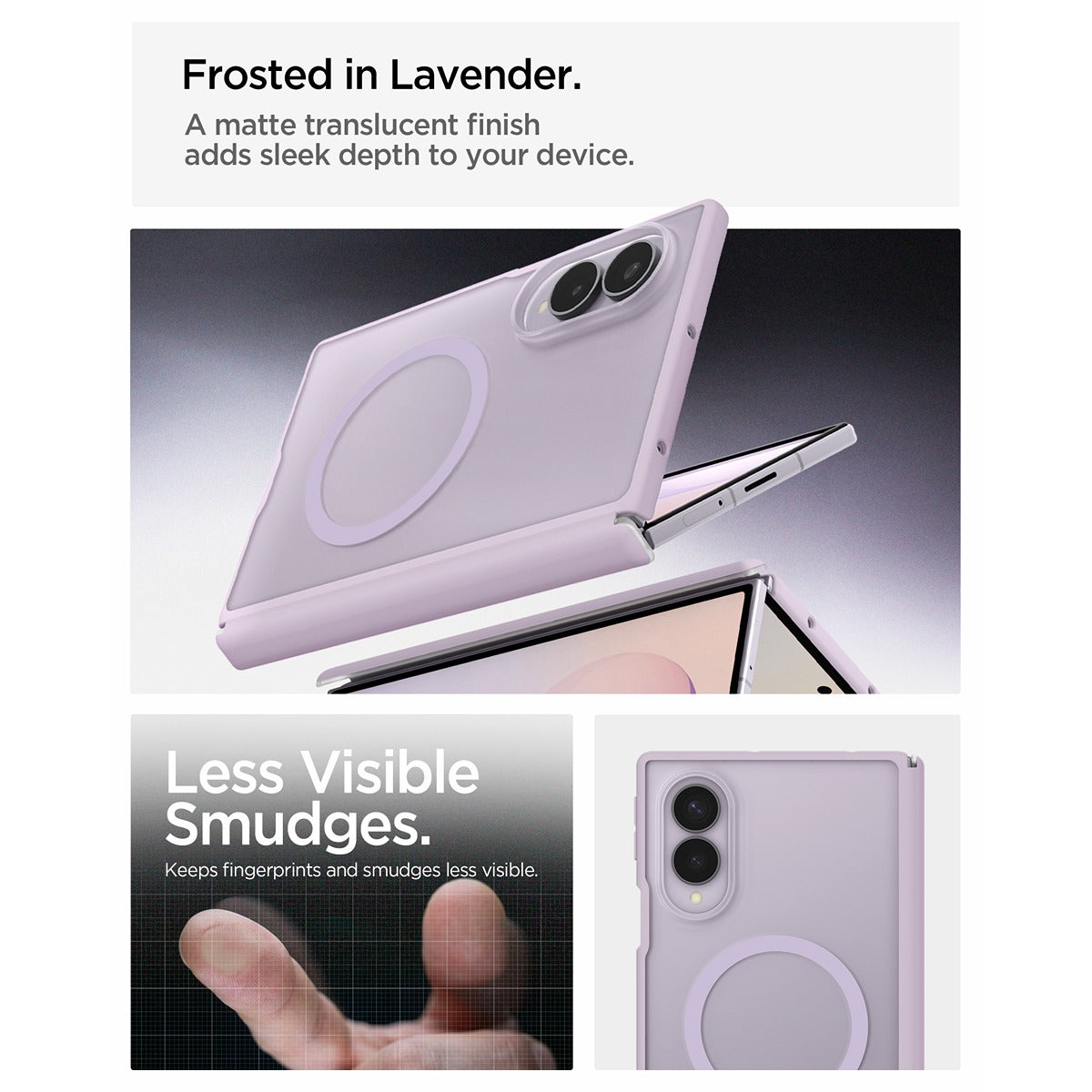 Spigen Samsung Galaxy Z Fold 8 Cover Air Skin Zero MagFit Frost Lavender