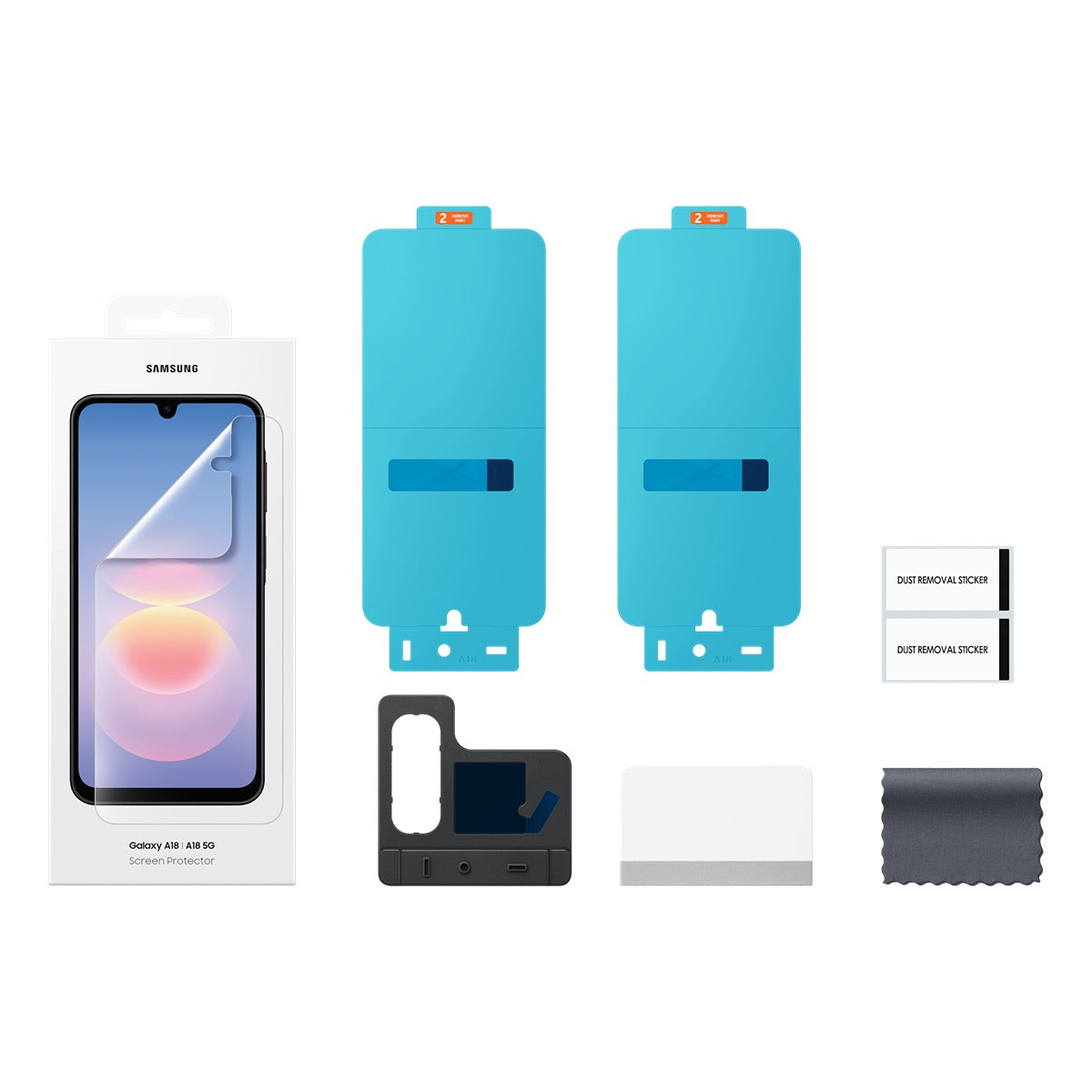 Samsung Original Galaxy A18 Skærmbeskytter Anti-reflecting Film 2-pack