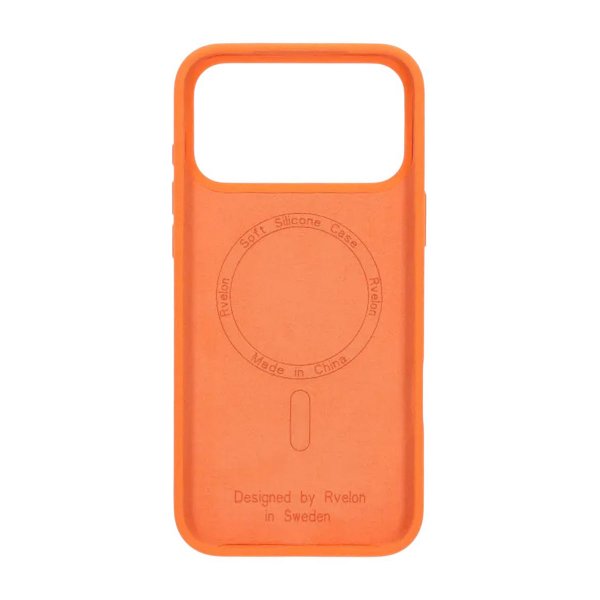 Rvelon iPhone 17 Pro Max Cover Silikone MagSafe Orange