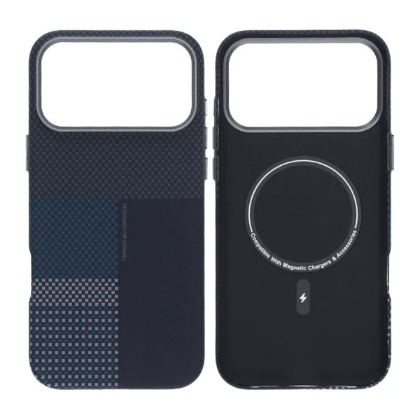 iPhone 17 Pro Max Cover Aramidfiber MagSafe Blå
