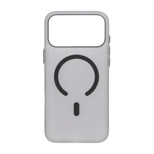 iPhone 17 Pro Max Cover Bølget MagSafe Lysegrå