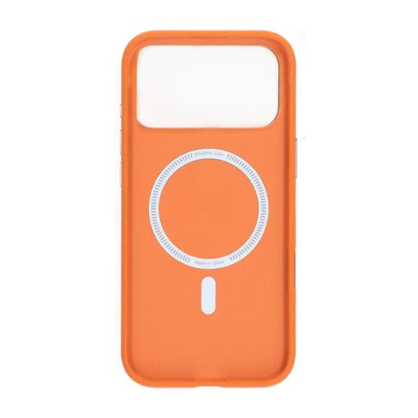 iPhone 17 Pro Cover Kunstlæder MagSafe Orange