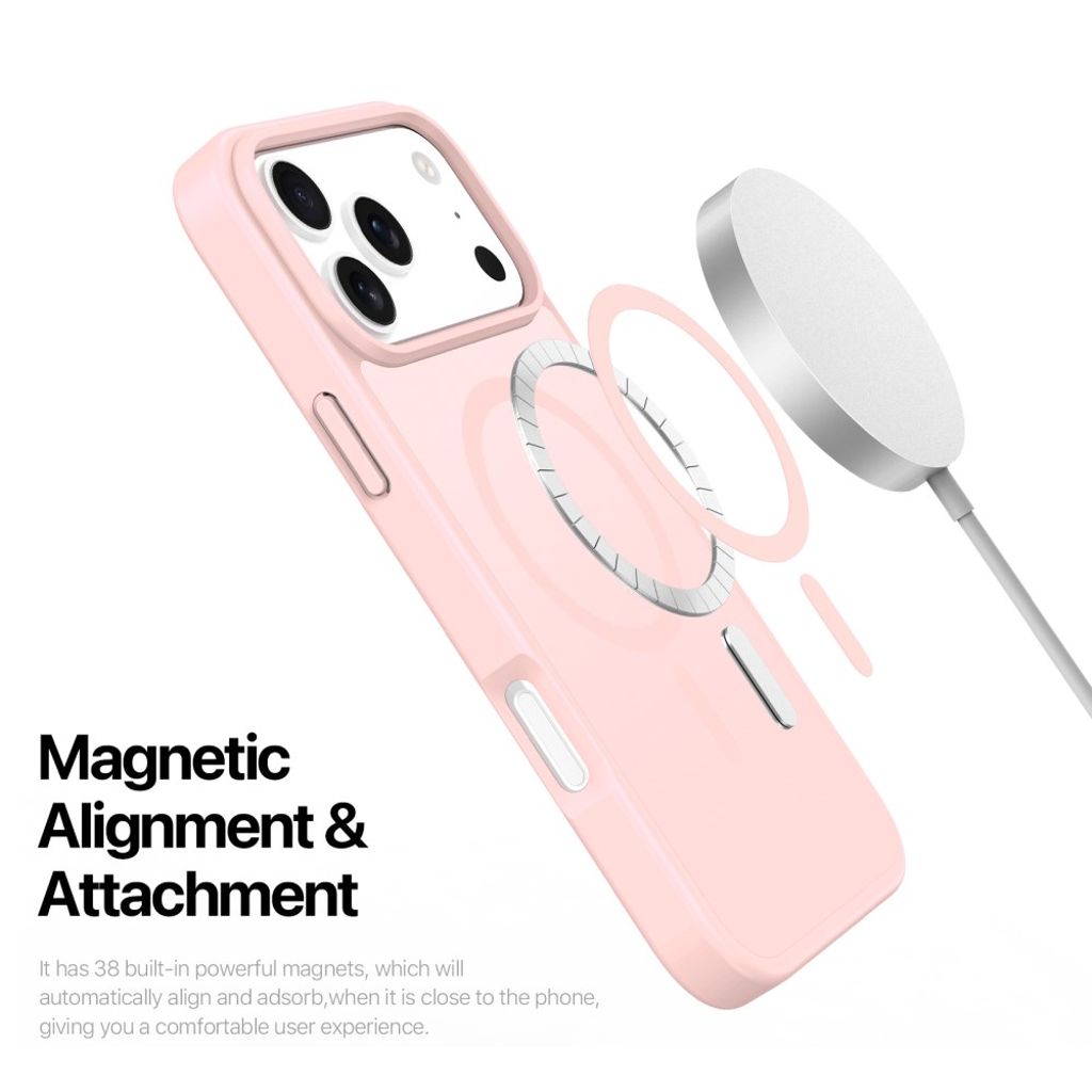 Dux Ducis iPhone 17 Pro Max Cover Yind Series MagSafe Lyserød