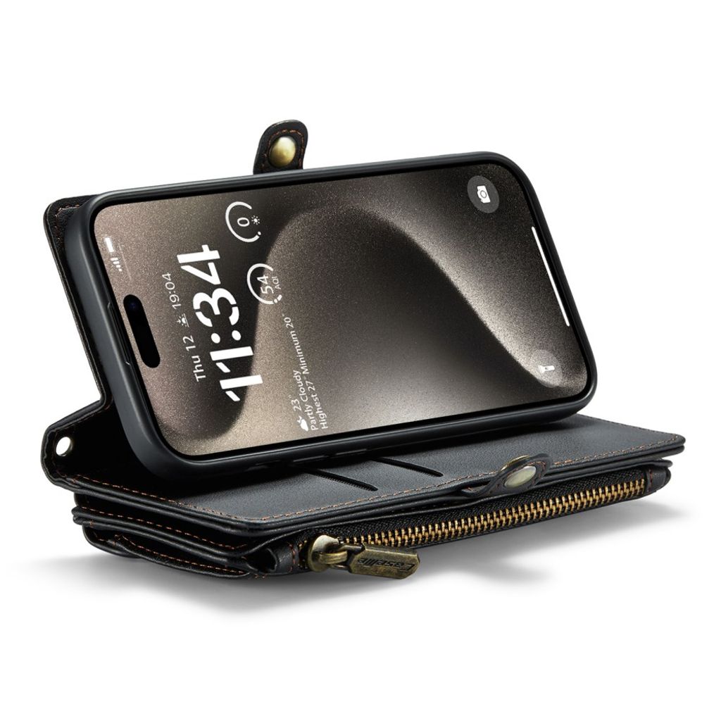 CaseMe iPhone 15 Pro Etui C36 Series Sort