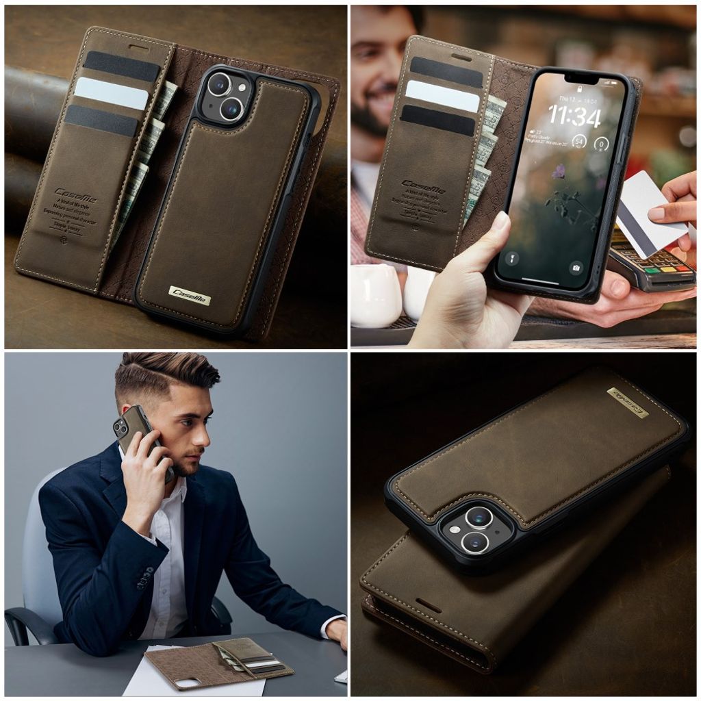 CaseMe iPhone 13 Etui C49 Series Brun