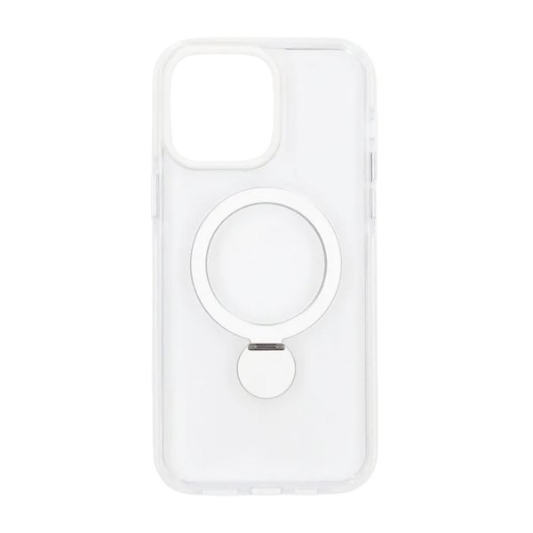 iPhone 15 Pro Max Cover Ringstand MagSafe Transparent