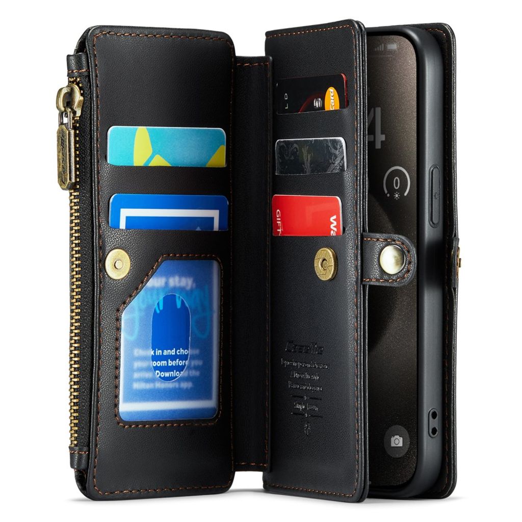 CaseMe iPhone 15 Pro Etui C36 Series Sort