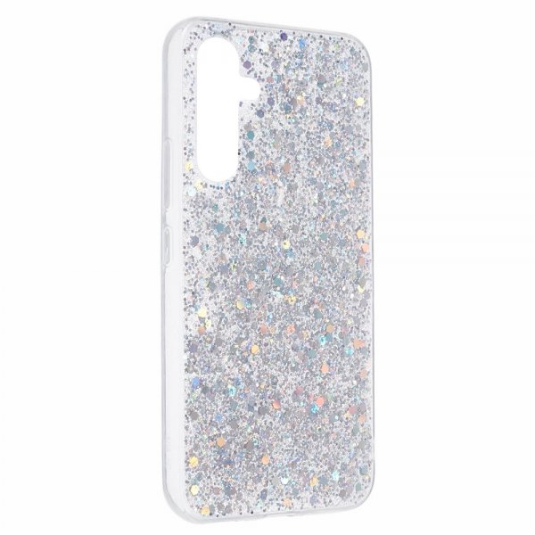 Nordic Covers Samsung Galaxy A55 Cover Sparkle Series Stardust Silver