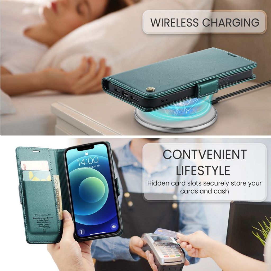 CaseMe iPhone 12 Mini Etui 023 Series Grøn
