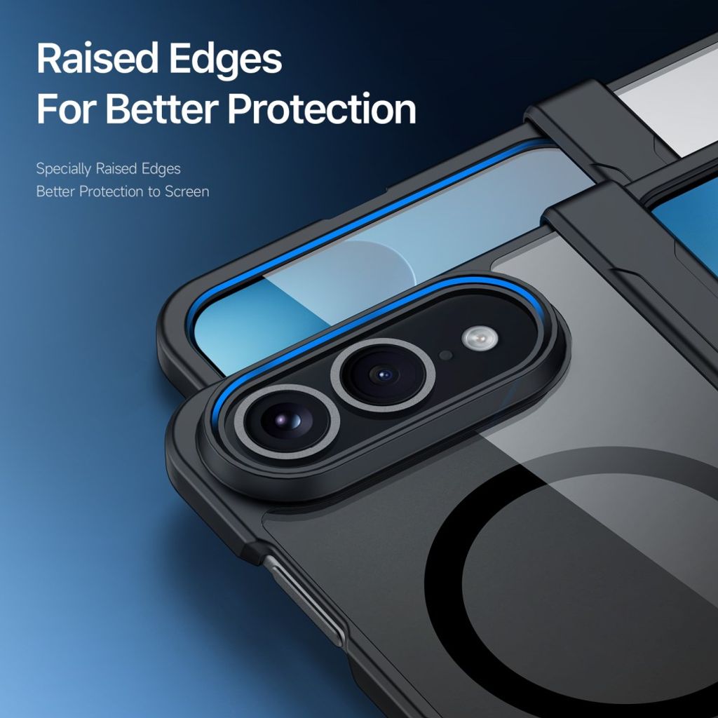 Dux Ducis iPhone Duo Cover med Gångjärnsskydd Aimo Series MagSafe Sort
