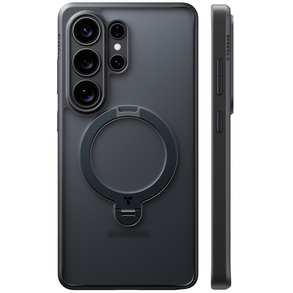 Torras Samsung Galaxy S26 Ultra Cover Ostand Q3 Spin Obsidian Black