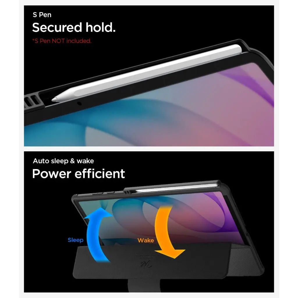 Spigen Samsung Galaxy Tab S12 Plus Etui Rugged Armor Pro Sort