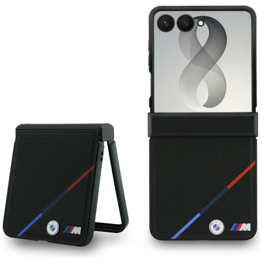 BMW Samsung Galaxy Z Flip 8 Cover Tricolor Stripe Sort