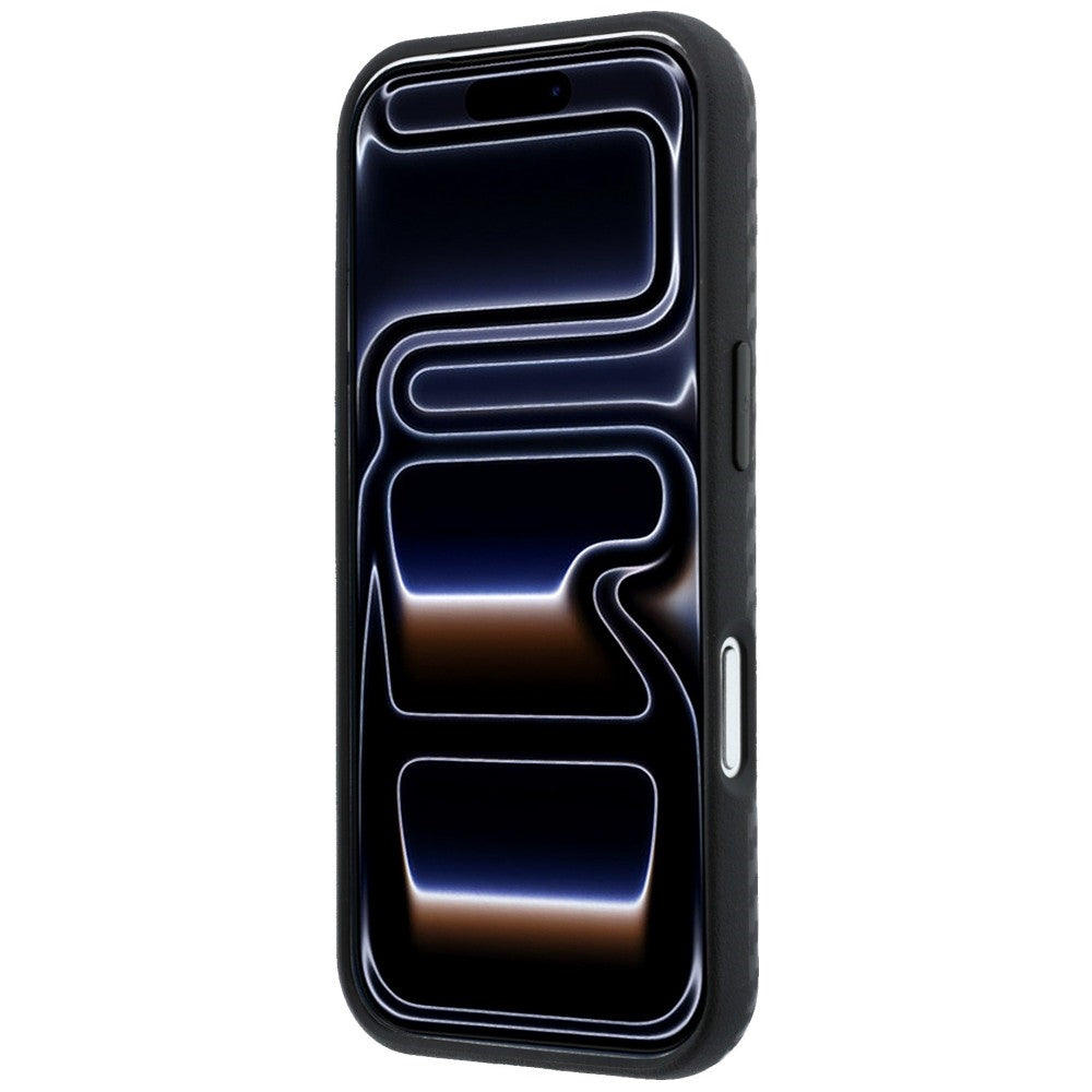 BMW iPhone 18 Pro Cover M Carbon Metal Logo Sort