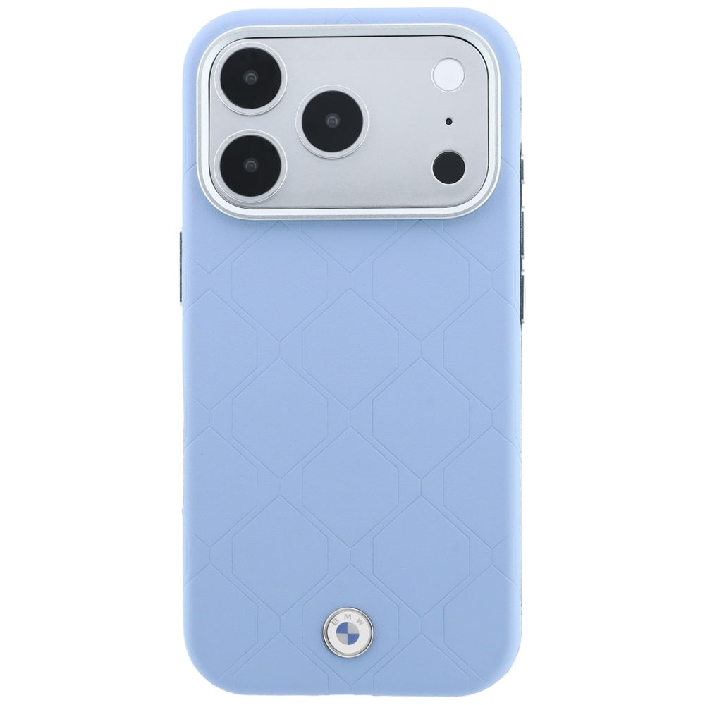 BMW iPhone 17 Pro/iPhone 18 Pro Cover Debossed quiltet Blå