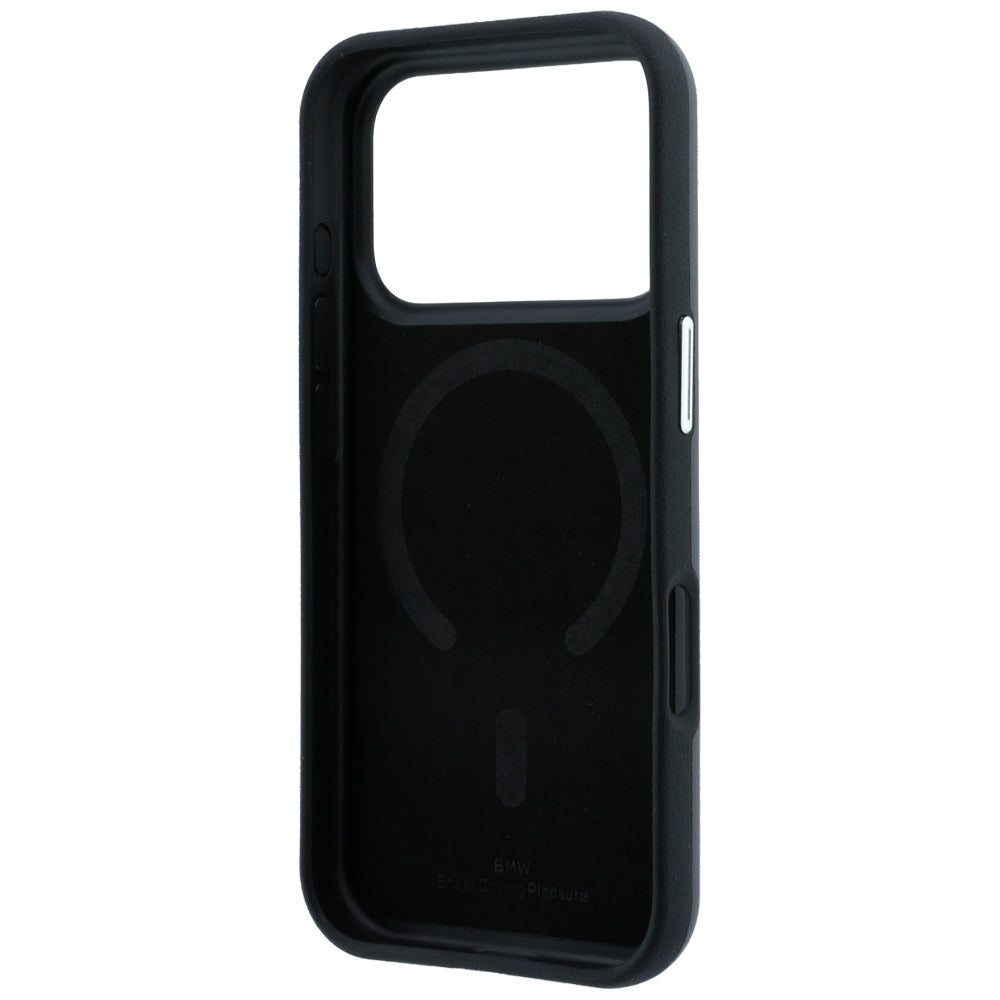 BMW iPhone 17 Pro/iPhone 18 Pro Cover med centreret præget design Grå