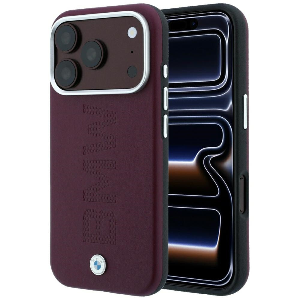 BMW iPhone 17 Pro/iPhone 18 Pro Cover Centreret præget Bourgogne
