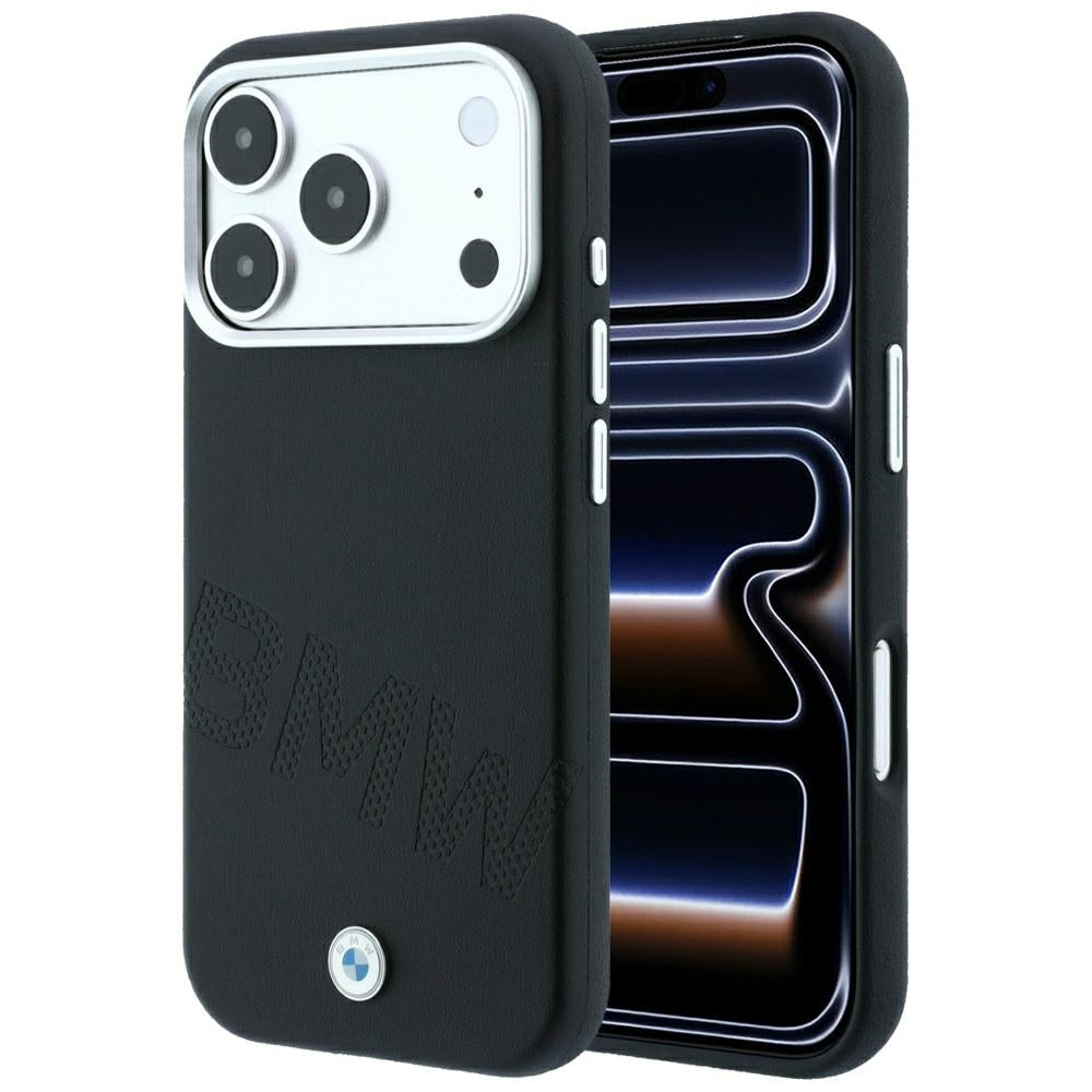 BMW iPhone 17 Pro/iPhone 18 Pro Cover Inclined Deboss Sort