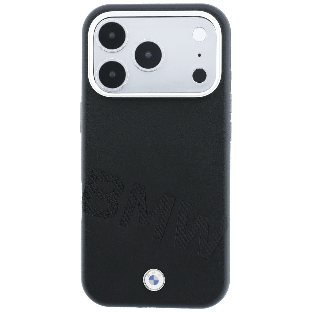 BMW iPhone 17 Pro/iPhone 18 Pro Cover Inclined Deboss Sort
