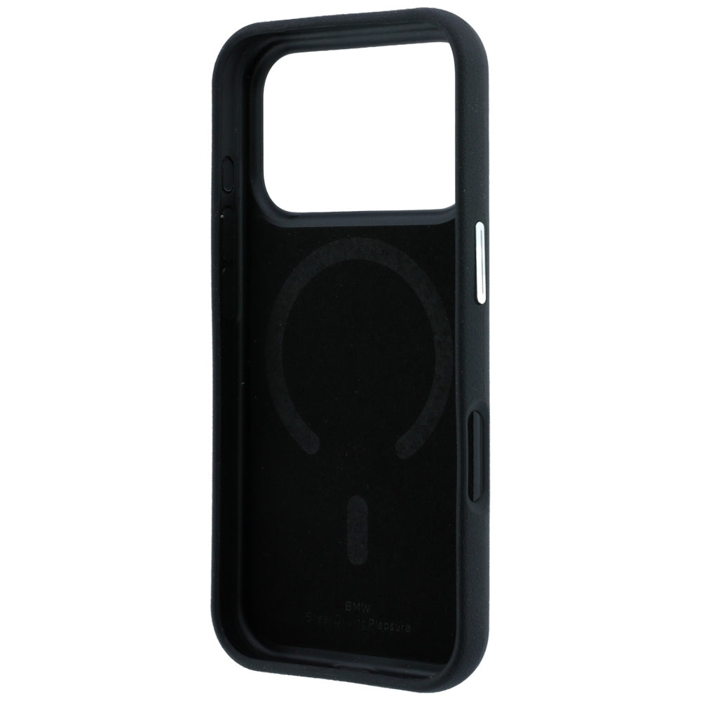 BMW iPhone 17 Pro/iPhone 18 Pro Cover Inclined Deboss Sort