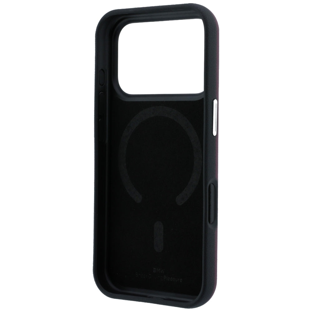 BMW iPhone 17 Pro Max/iPhone 18 Pro Max Cover Inclined Deboss Burgundy