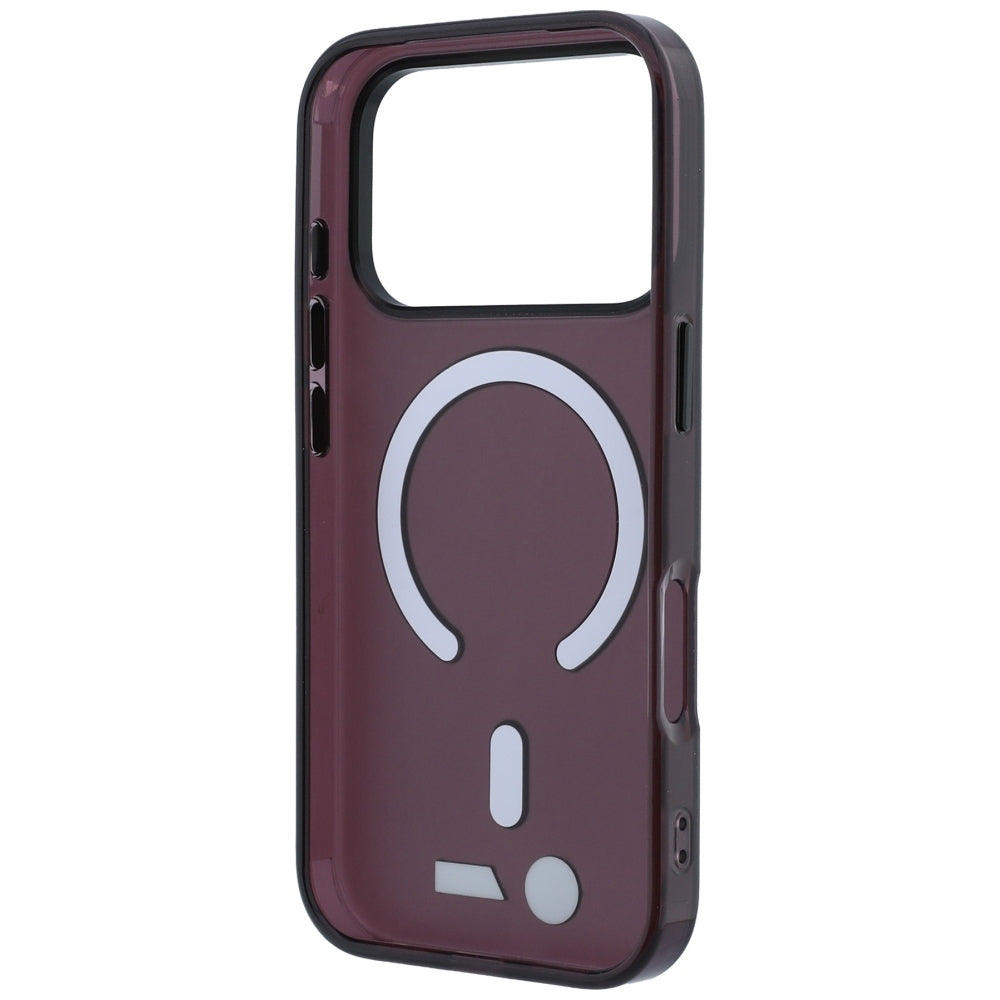 BMW iPhone 17 Pro/iPhone 18 Pro Cover M Frosted Metal Logo Burgundy