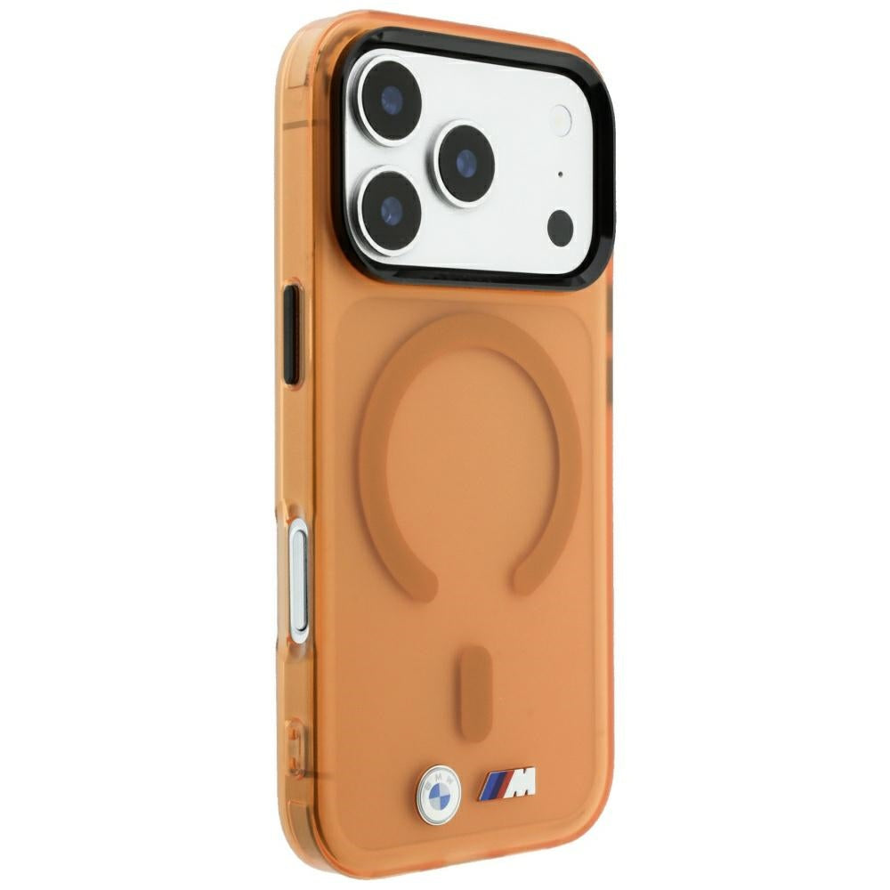 BMW iPhone 17 Pro/iPhone 18 Pro Cover M Frosted Metal Logo Orange