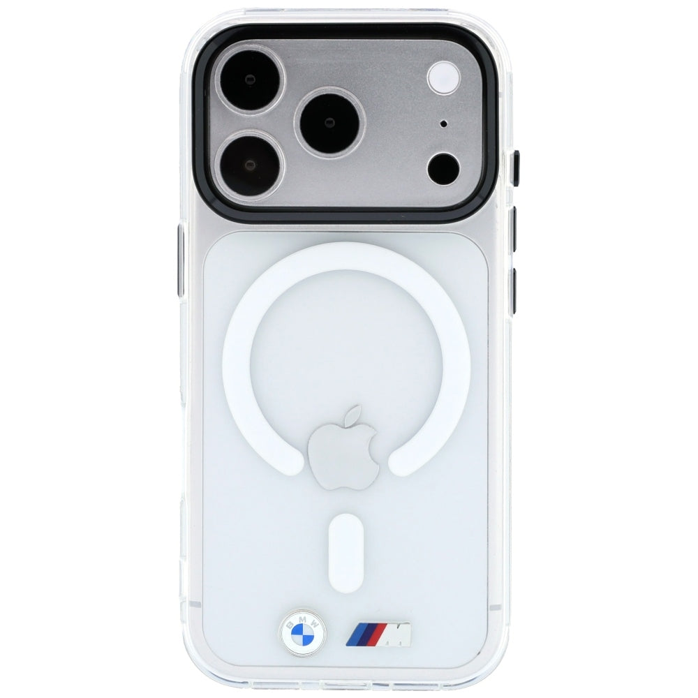 BMW iPhone 17 Pro/iPhone 18 Pro Cover M Glossy Metal Logo Klar