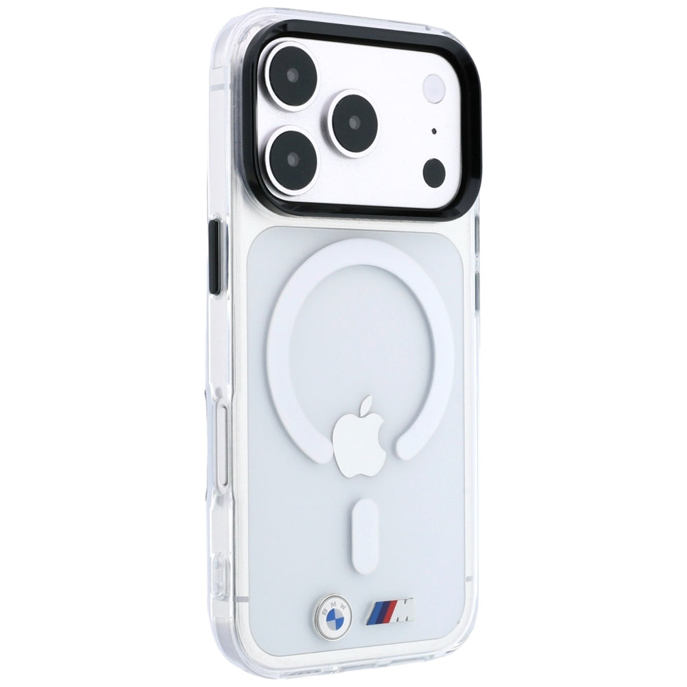 BMW iPhone 17 Pro/iPhone 18 Pro Cover M Glossy Metal Logo Klar