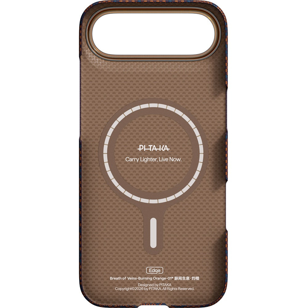 Pitaka iPhone Air Cover Edge MagSafe Burning Orange