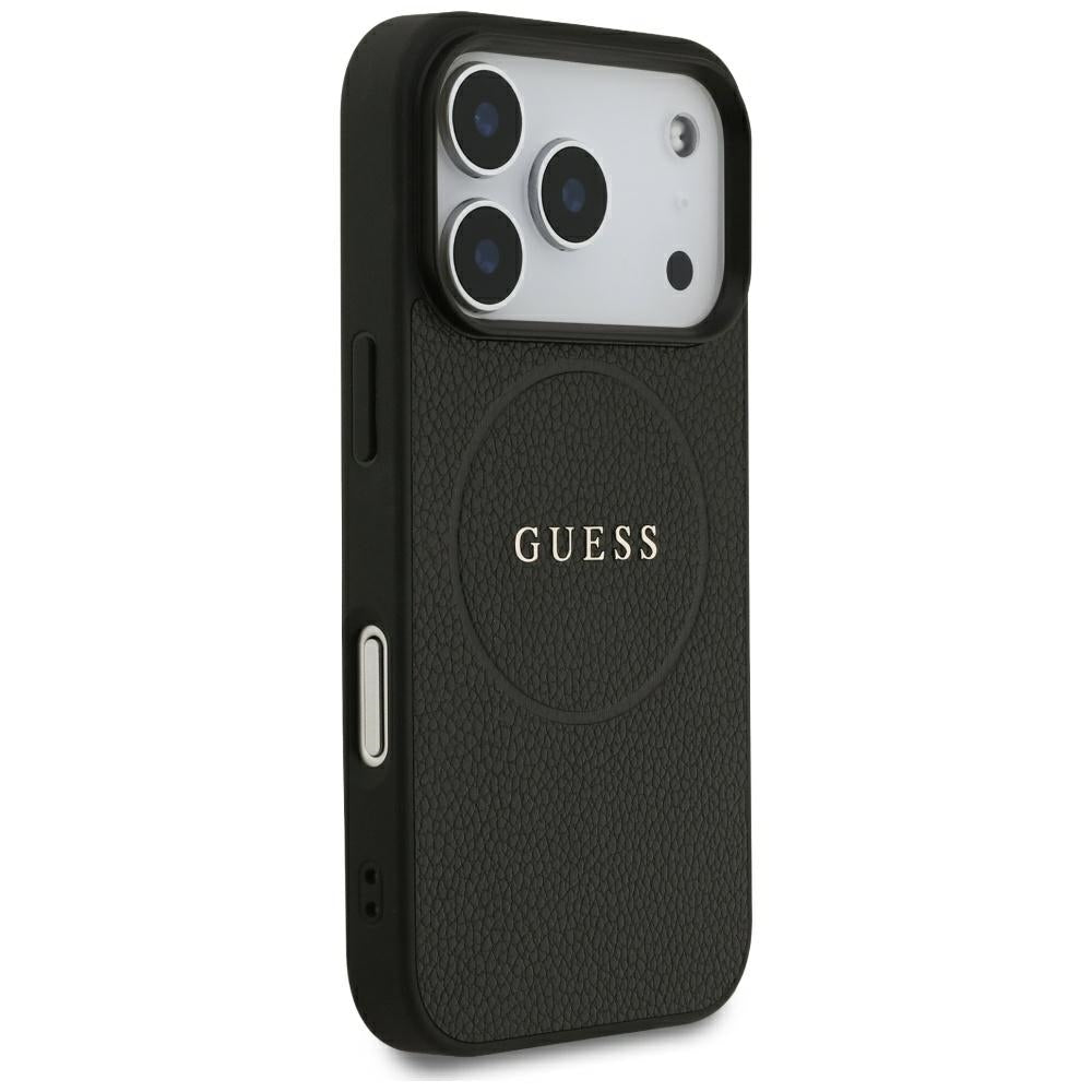 Guess iPhone 17 Pro/iPhone 18 Pro Cover med kornet sort