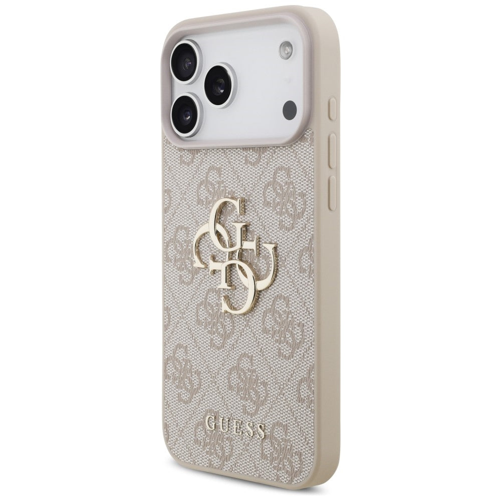Guess iPhone 17 Pro Max/iPhone 18 Pro Max Cover 4G Big Logo Lyserød