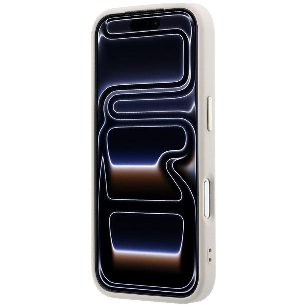 Guess iPhone 17 Pro/iPhone 18 Pro Cover 4G Resin-logo Lyserød