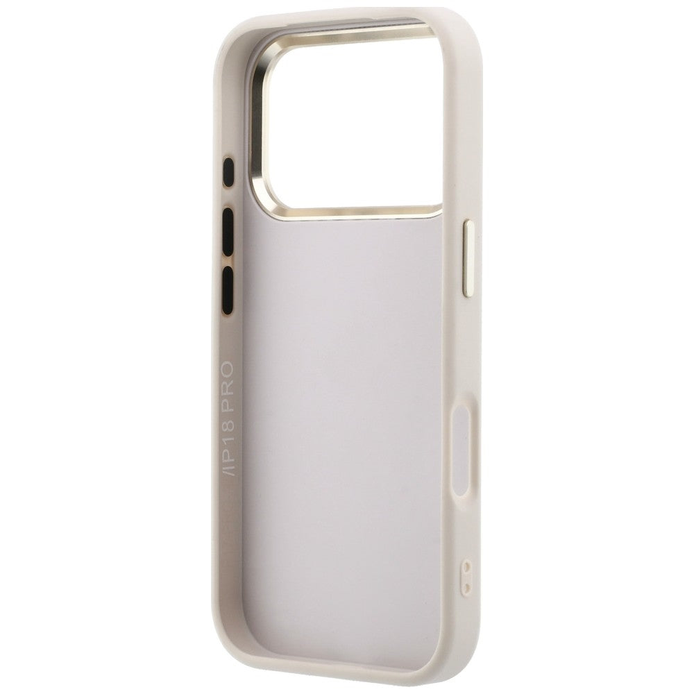 Guess iPhone 17 Pro/iPhone 18 Pro Cover 4G Resin-logo Lyserød