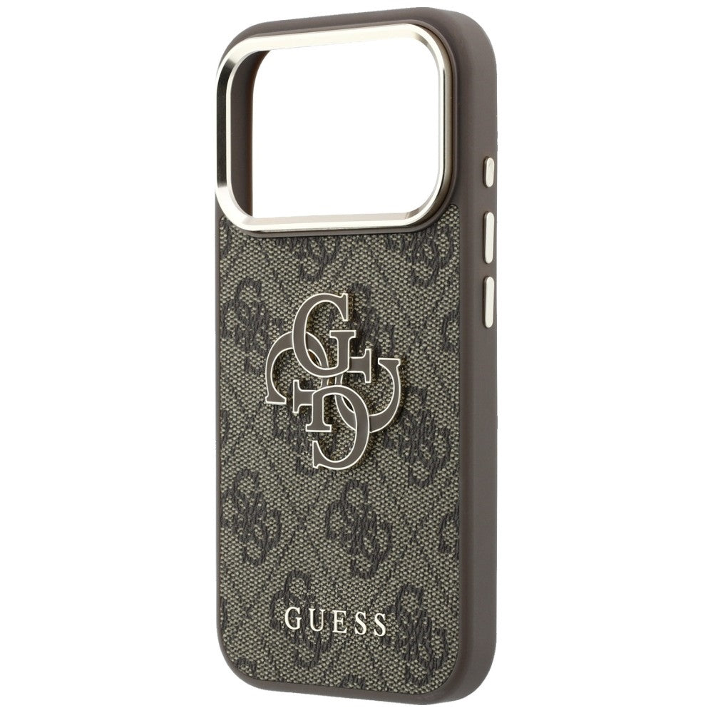 Guess iPhone 17 Pro/iPhone 18 Pro Cover 4G Resin-logo Brun