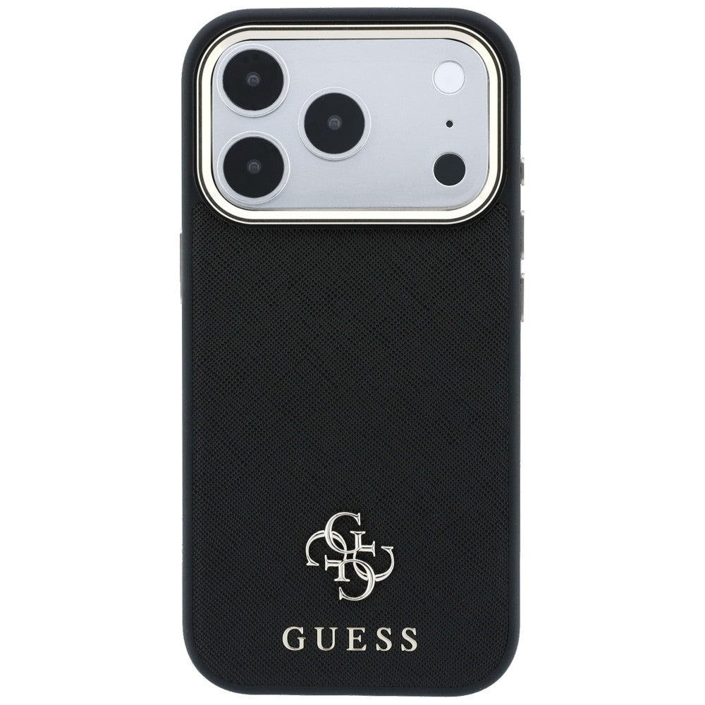 Guess iPhone 17 Pro Max/iPhone 18 Pro Max Cover Saffiano 4G Classic Logo Sort