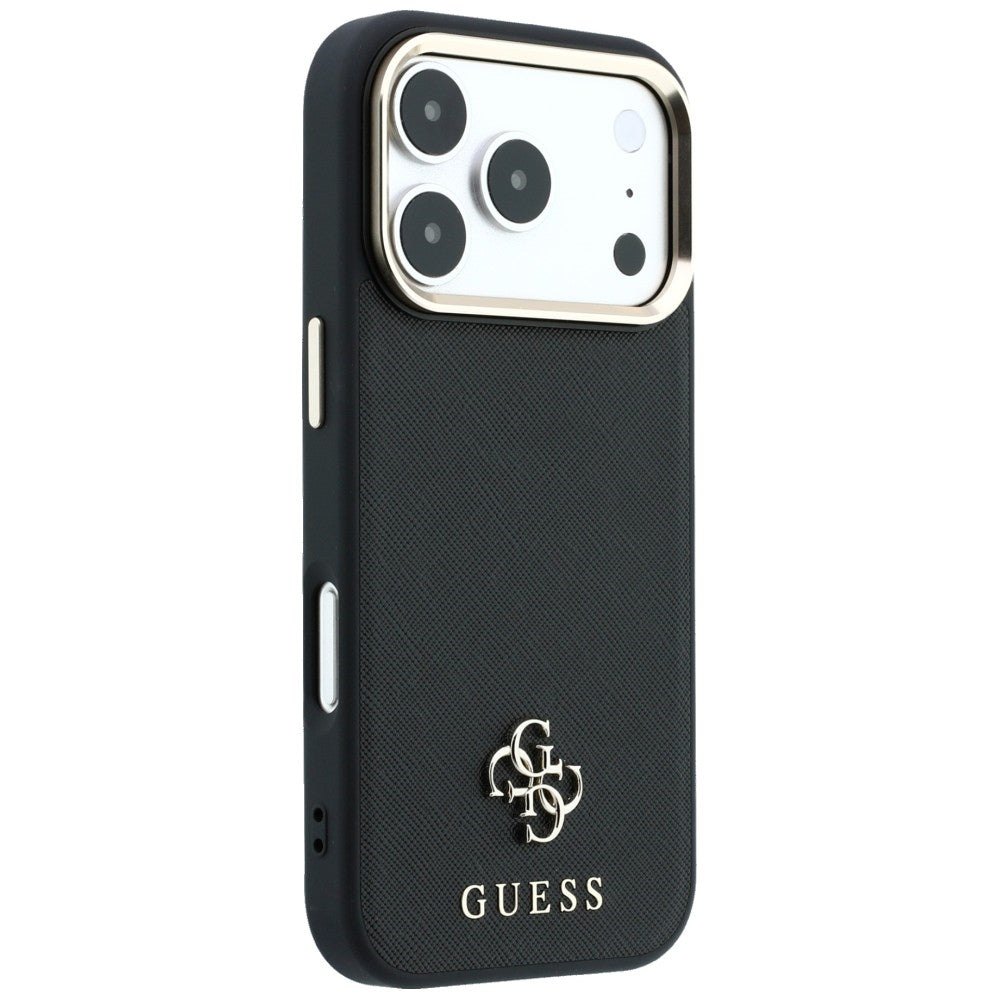 Guess iPhone 17 Pro Max/iPhone 18 Pro Max Cover Saffiano 4G Classic Logo Sort