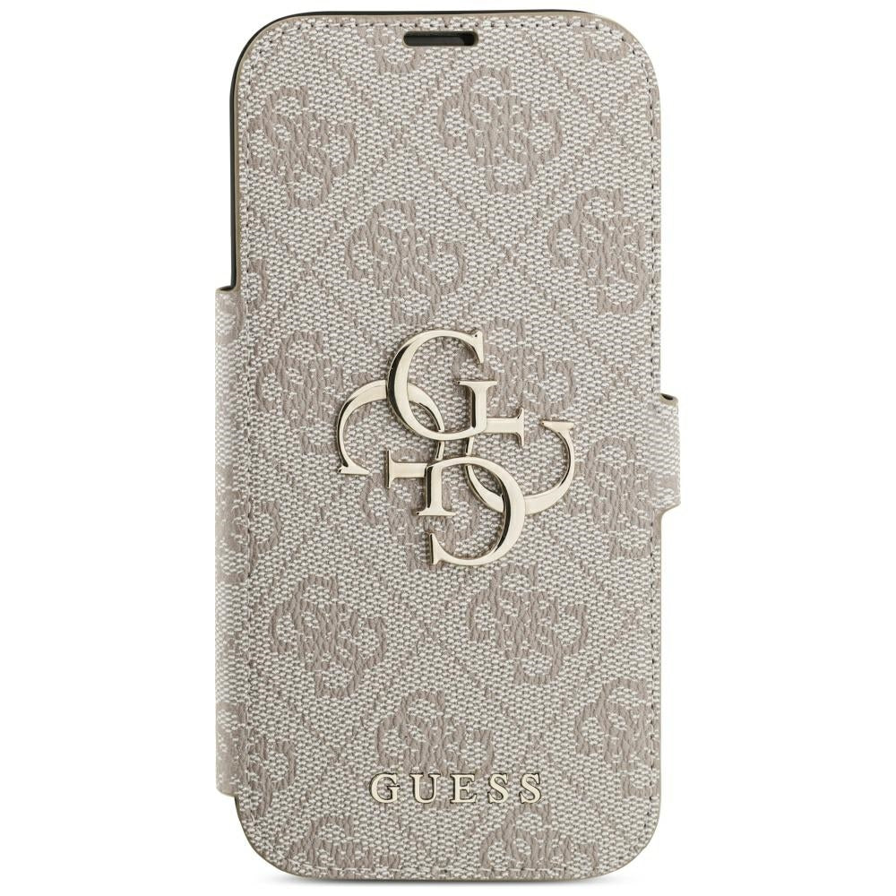 Guess iPhone 17 Pro/iPhone 18 Pro Etui Book 4G Metal Logo Lyserød