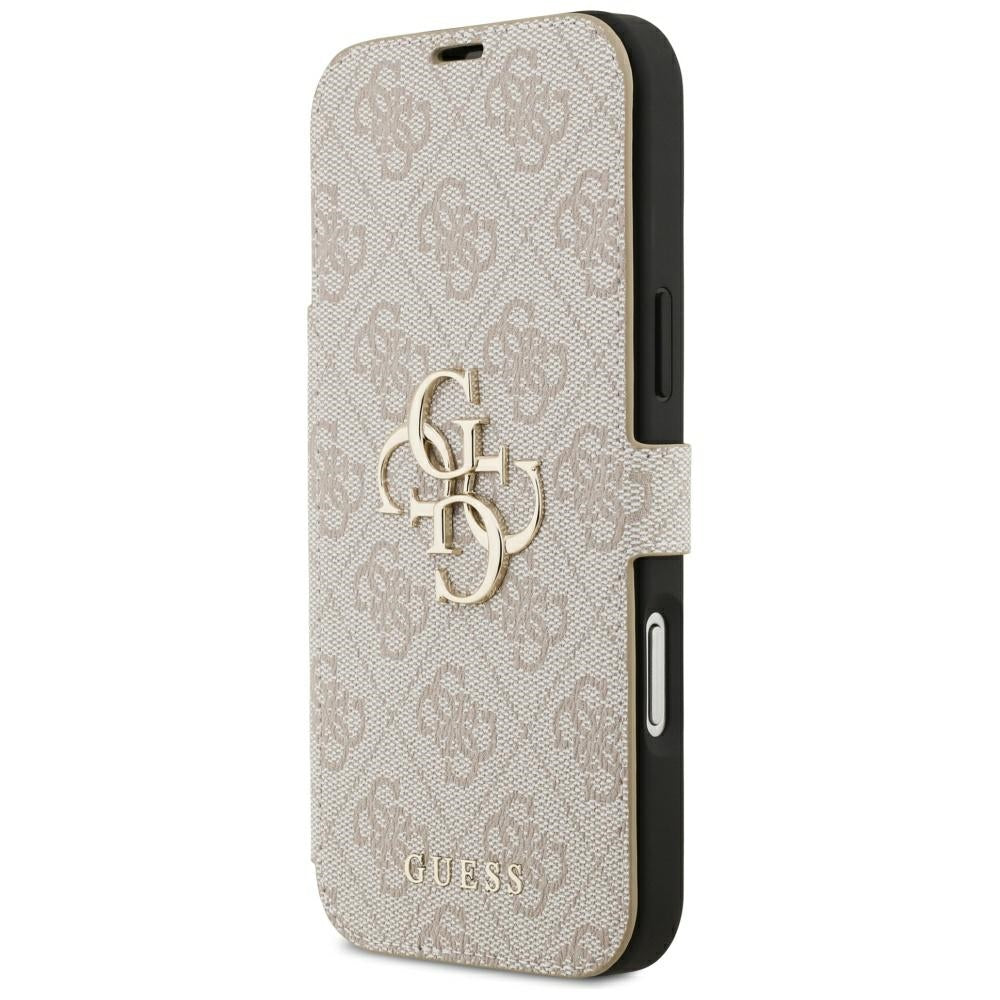 Guess iPhone 17 Pro Max/iPhone 18 Pro Max Etui Book 4G Metal Logo Lyserød
