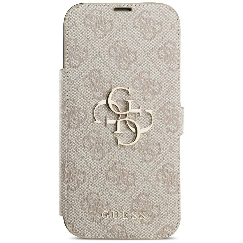 Guess iPhone 17 Pro Max/iPhone 18 Pro Max Etui Book 4G Metal Logo Lyserød