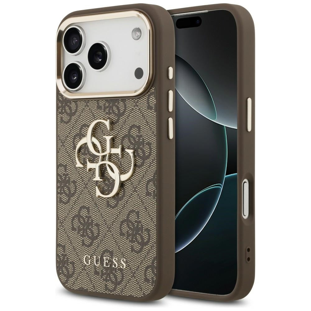 Guess iPhone 17 Pro/iPhone 18 Pro Cover 4G Classic Logo Brun