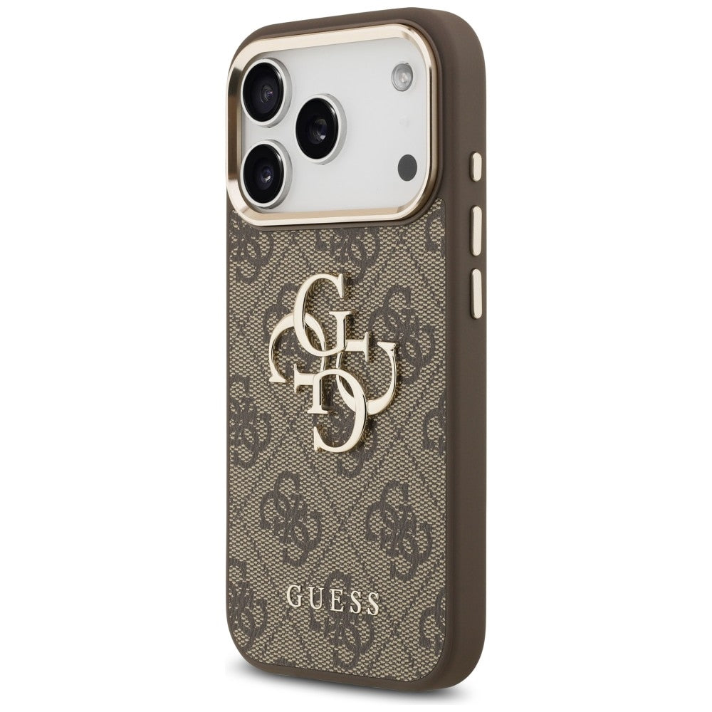 Guess iPhone 17 Pro Max/iPhone 18 Pro Max Cover 4G Classic Logo Brun